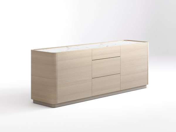 Комод широкий 3+2 RAGGIO2 дуб alpine/шампань/белый