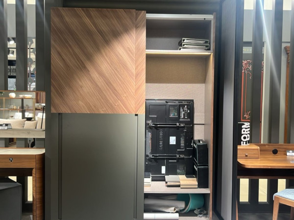 Шкаф-купе 2-х дверный орех/графит