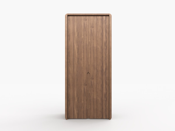 Шкаф 2-х дверный орех с интегрированными ручками 3