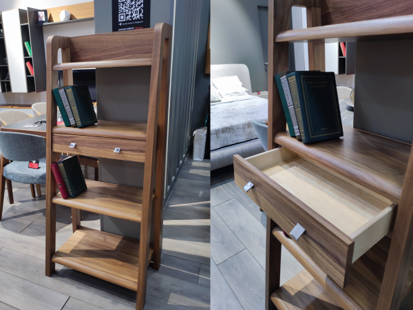 Стеллаж BOOK шпон орех