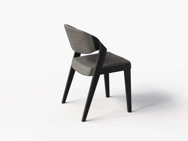 Стул 300 дуб черный/светло-серый