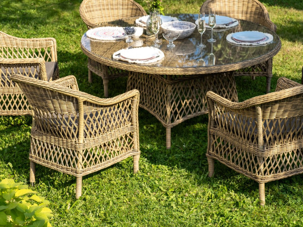 Комплект уличной мебели EDEN соломенный