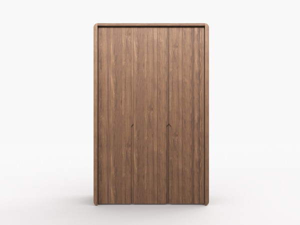 Шкаф 3-х дверный орех с интегрированными ручками 1