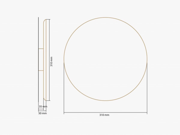 Настенный светильник Circle Original дуб