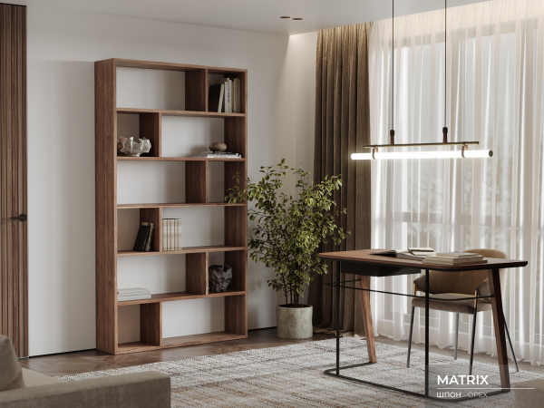 Стеллаж MATRIX орех