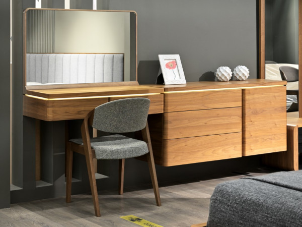 Стол навесной с зеркалом ORLY орех