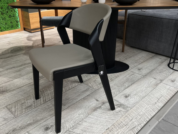 Стул 300 черный/экокожа графит