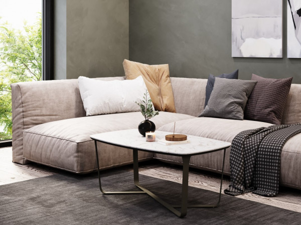 Стол журнальный KELLO белый/базальт