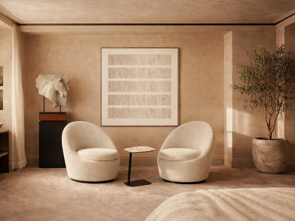 Кресло поворотное ISOLA | ИСОЛА cream/marengo