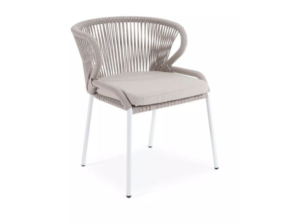 Стул OLIVER белый/бежевый