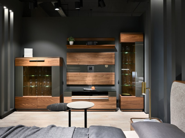 Тумба ТВ 2 NIZZA орех/графит