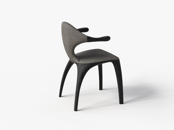 Стул 3132 дуб черный/светло-серый