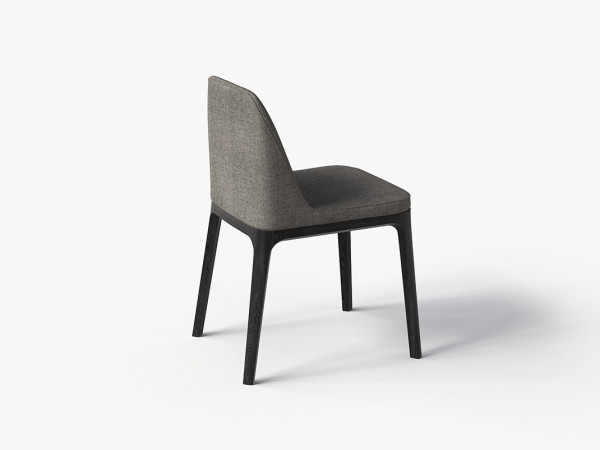 Стул 308 дуб черный/светло-серый