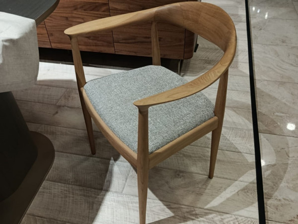 Стул 305 дуб натуральный, ткань жаккард Chanel 10 светло-серый