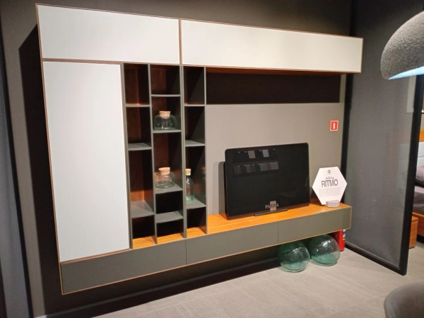 Гостиная RITMO орех/графит/белый