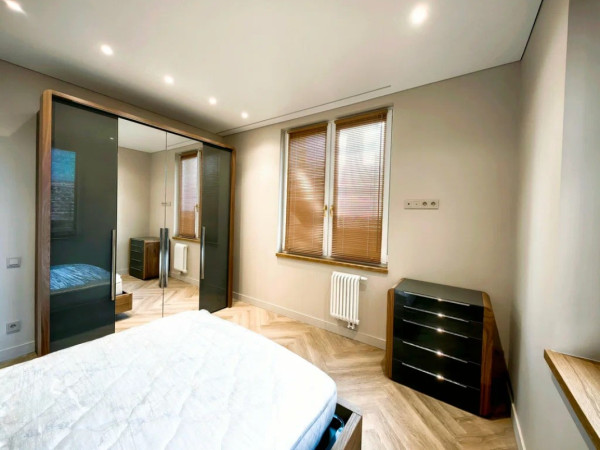 Комод 5 BELLA орех/графит