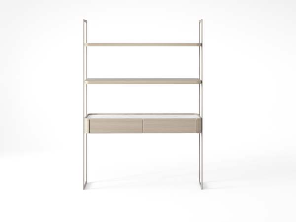 Стеллаж RAGGIO дуб alpine/шампань/белый