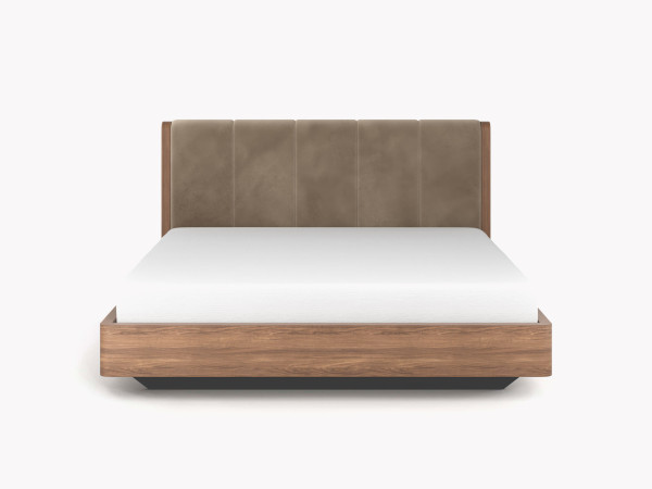 Шпонированная кровать LYONA орех