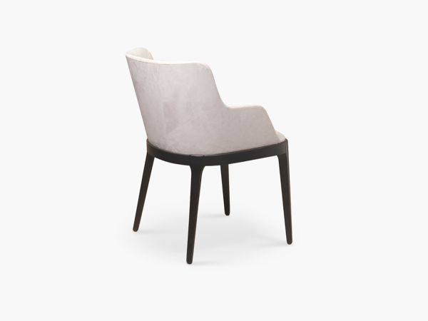 Полукресло GUSTO черный/безе