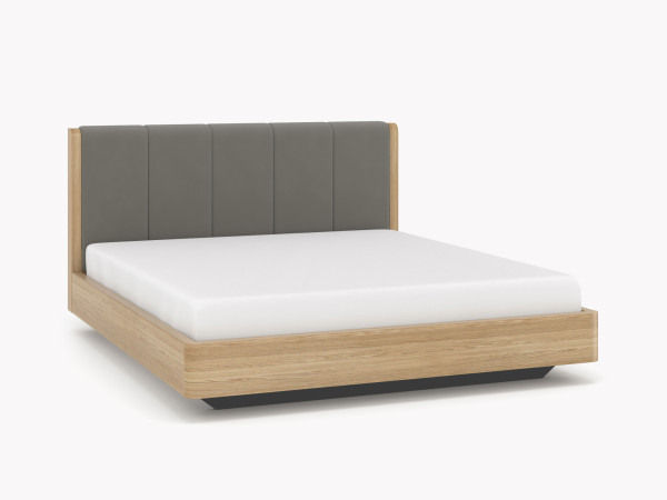 Шпонированная кровать LYONA дуб alpine