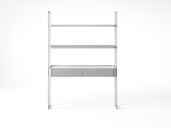 Стеллаж RAGGIO coventry grey/шампань/белый