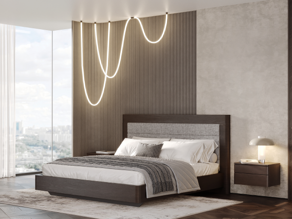 Прикроватная тумба навесная ORLY2 орех cedar