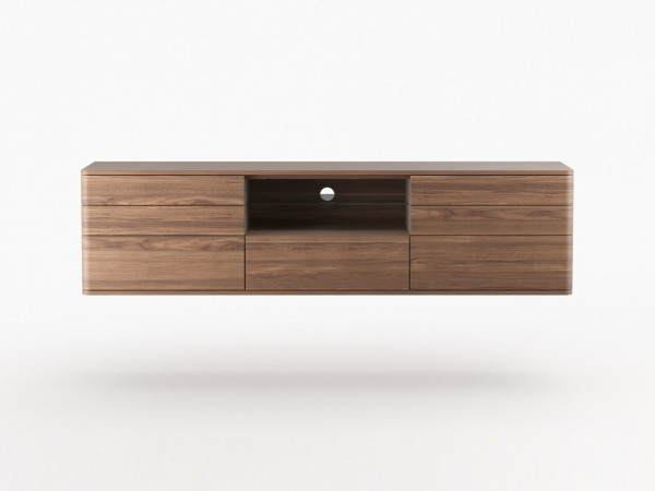 Тумба ТВ с нишей навесная ORLY орех