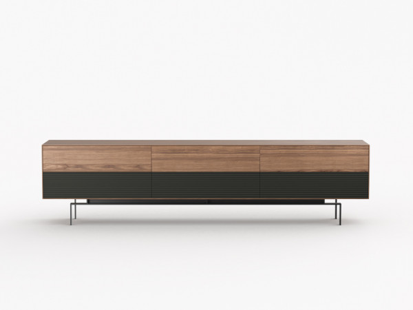 Тумба ТВ RITMO 2512 6 ящиков орех/3D графит