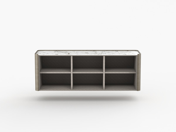 Навесная тумба ТВ RAGGIO2 3 двери дуб ash brown/белая