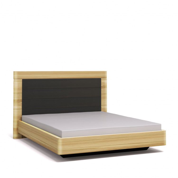 Кровать ORLY 160 с высоким изголовьем темно-серый