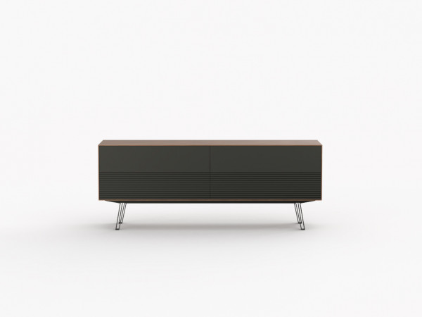 Тумба ТВ RITMO 1680 4 ящика орех/3D графит сканди