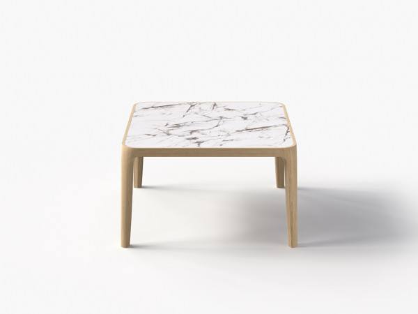 Стол журнальный 800х800 дуб alpine/белый