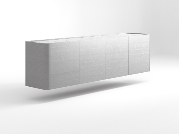 Навесная тумба ТВ RAGGIO с дверями coventry grey/белая