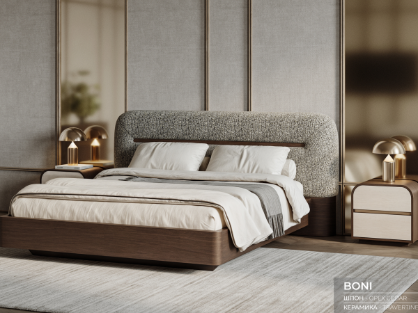Кровать BONI | БОНИ орех cedar