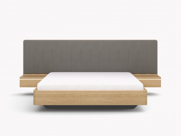 Шпонированная кровать широкая ORLY дуб alpine