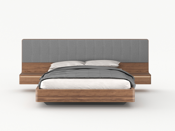 Шпонированная кровать комбинированная ОРЛИ | ORLY орех