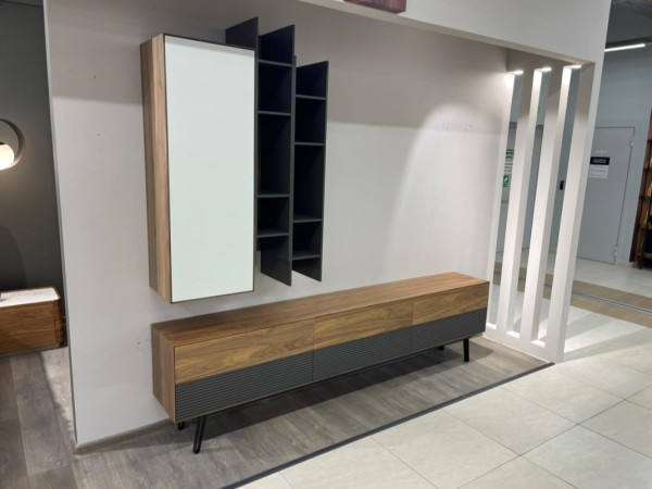 Модуль RITMO 1230х450 орех/silver