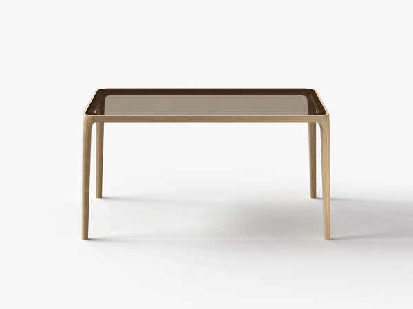 Стол обеденный 304 дуб alpine/стекло бронза