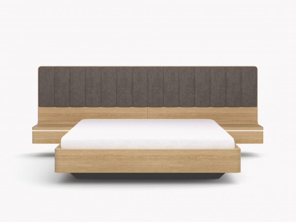 Шпонированная кровать комбинированная ORLY дуб alpine