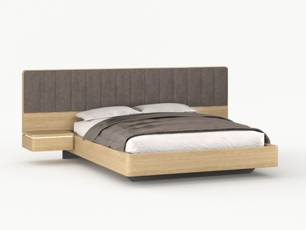 Шпонированная кровать комбинированная ОРЛИ | ORLY дуб alpine