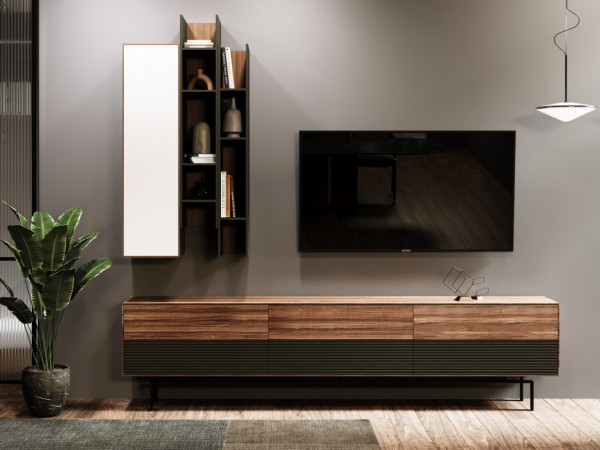 Модуль RITMO 1230х330 орех/silver