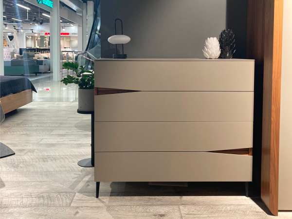 Комод 4 VEZZEL2 орех/taupe