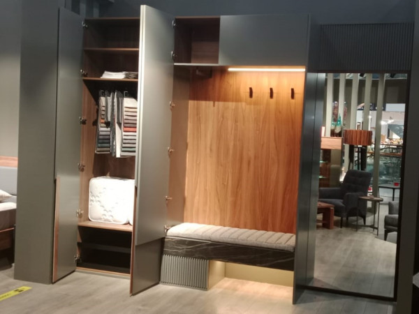 Прихожая орех/серая