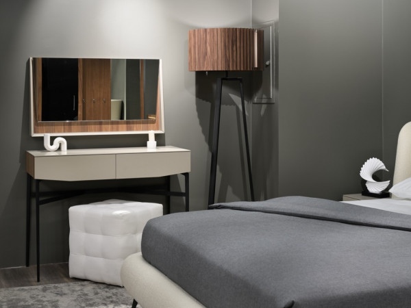 Зеркало с подсветкой VEZZEL орех/taupe