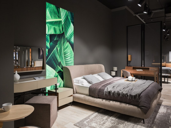 Зеркало с подсветкой VEZZEL орех/taupe