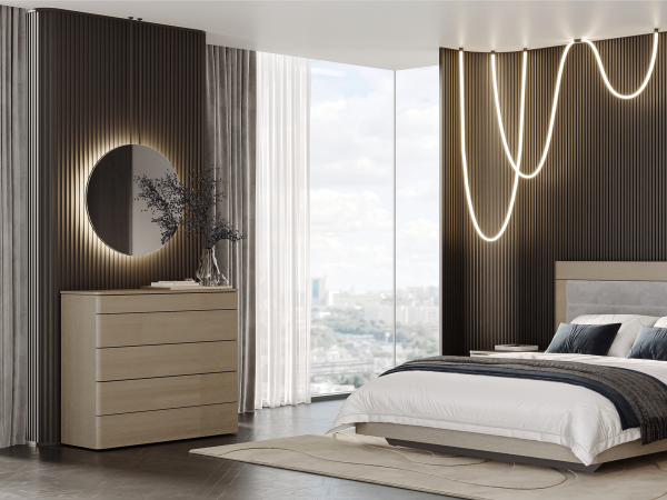 Комод 5 ORLY дуб ash brown