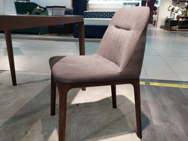 Стул 308 орех светлый/микрошенилл капучино