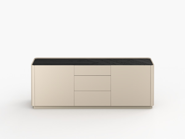 Комод широкий 3+2 LUNNO эмаль кашемир/ясень choco