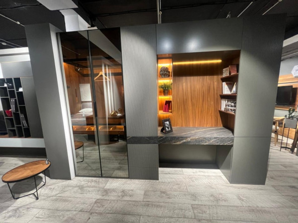 Гостиная RICH орех/эмаль