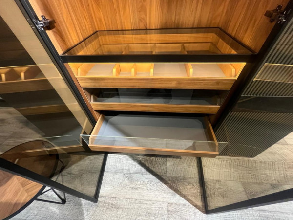 Гостиная RICH орех/эмаль